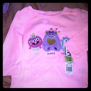 3-6 months baby girl Garanimals onesie shirt
